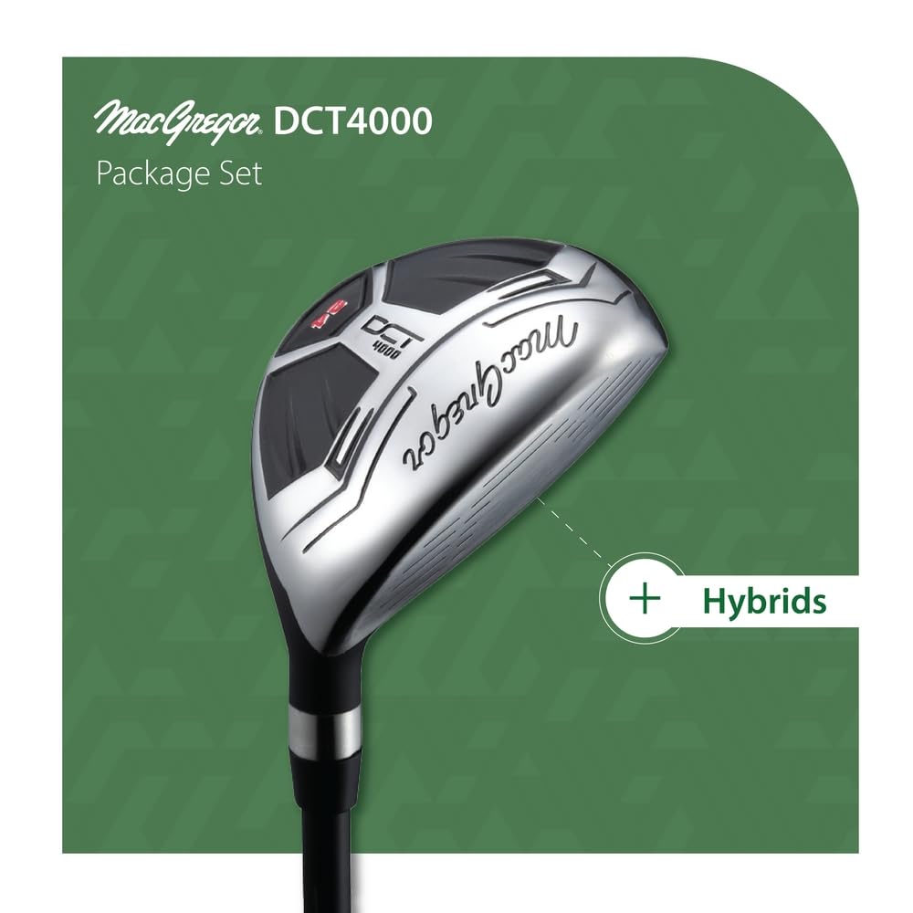 MacGregor Golf DCT4000 Golf Clubs Set with Bag (Graphite/Steel - 1